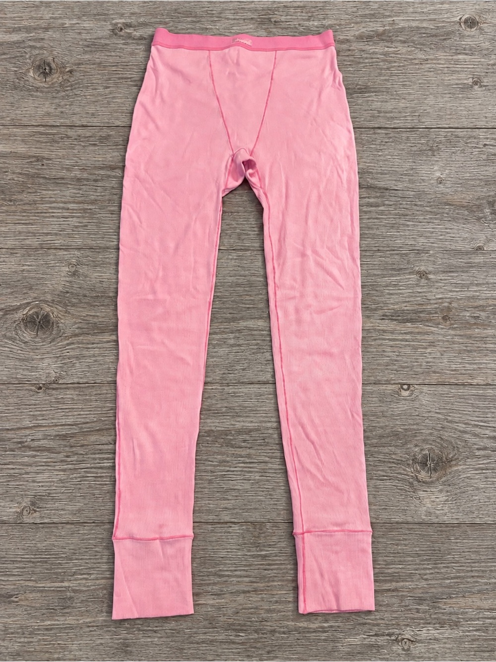 SKIMS Cotton Rib Leggings Pink Size M Medium NWT